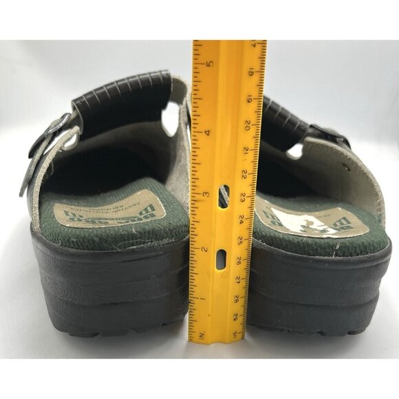 BRA SKO Black Leather Comfort Clogs Size 45 US 11 Nursing Medical Sweden - Picture 10 of 13